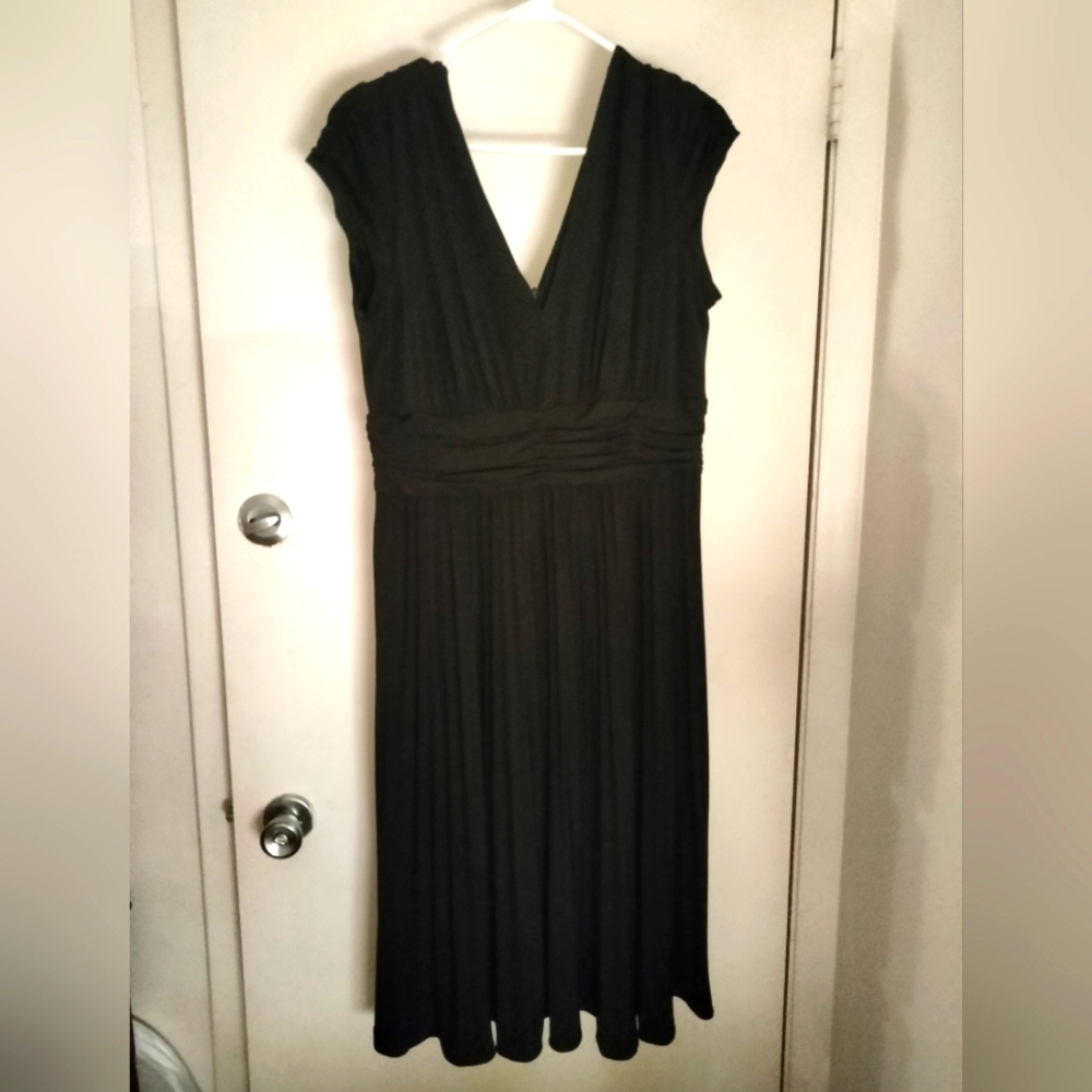 Suzi Chin For Maggy Boutique Black Maxi Dress Size 16